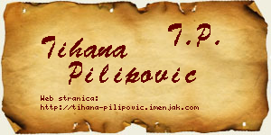 Tihana Pilipović vizit kartica